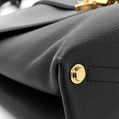 Louis Vuitton Grained Smooth Calfskin Rose Des Vents MM Black 12 of 15