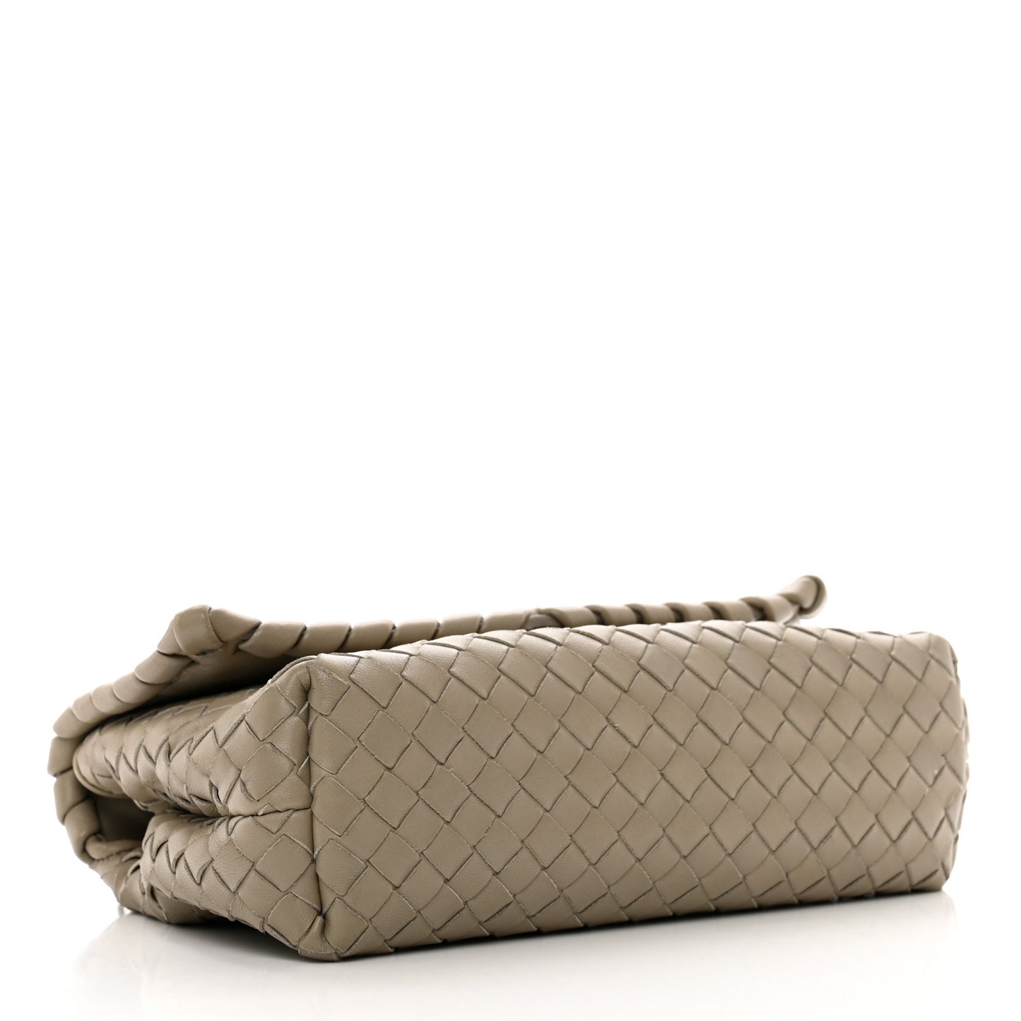 Nappa Intrecciato Baby Olimpia Shoulder Bag Limestone