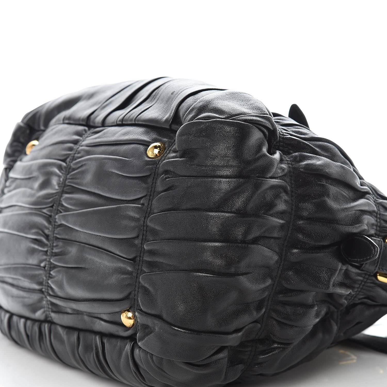 Prada Nappa Gaufre Tote Black 6 of 13