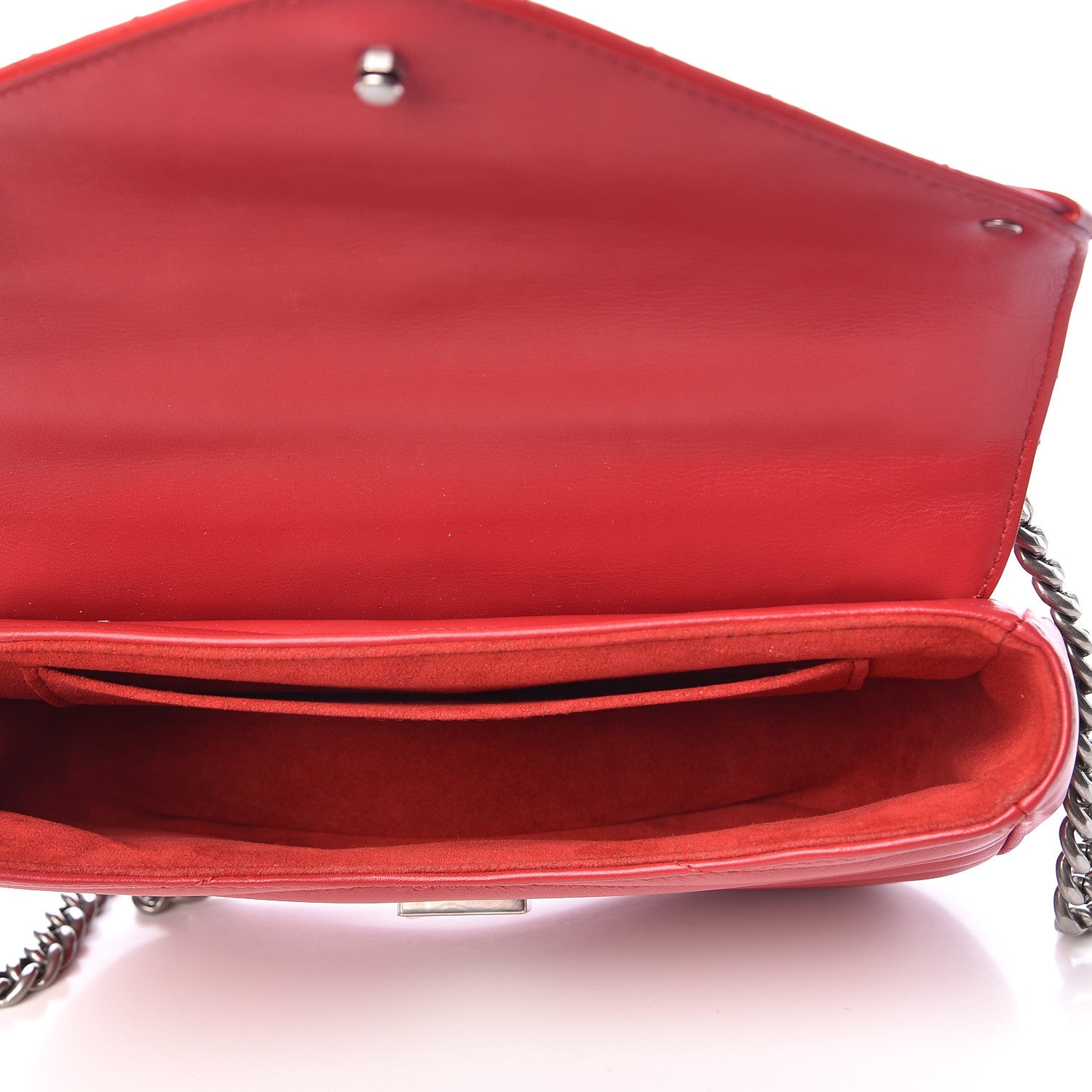 Louis Vuitton Calfskin New Wave Chain MM Ecarlate 8 of 10