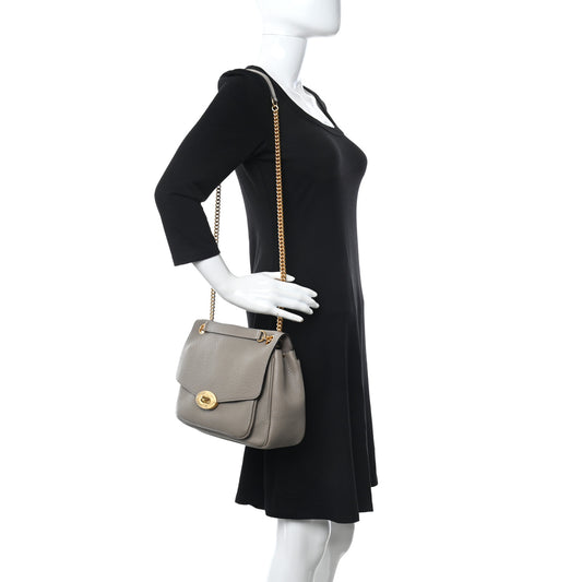 Heavy Grained Calfskin Darley Satchel Clay