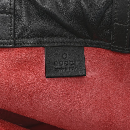 Gucci Calfskin Coco Capitan Logo Drawstring Backpack Hibiscus Red 6 of 11