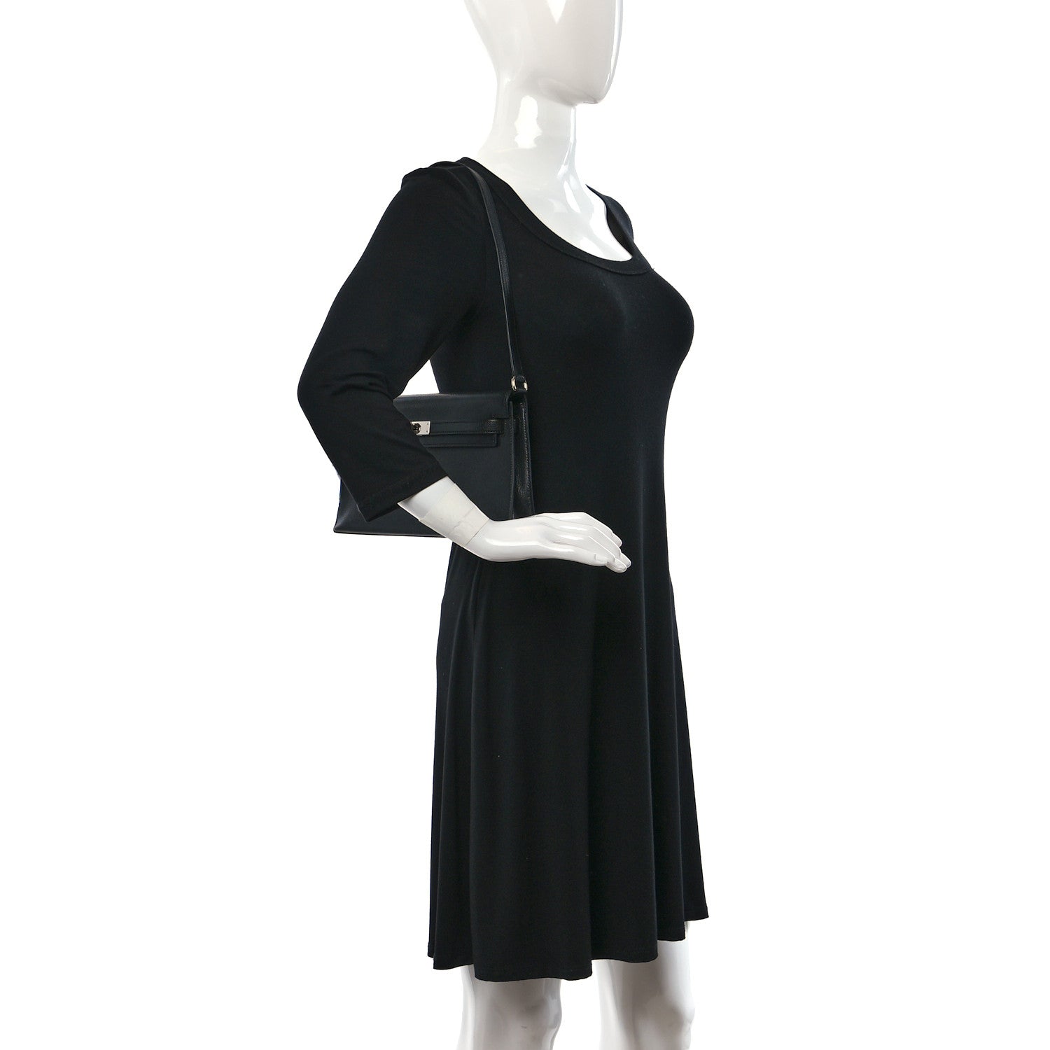 Hermes Chevre Chamkila Kelly Elan Black 2 of 9