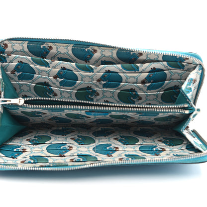 Hermes Epsom Silk'In Wallet Bleu Zanzibar 5 of 12