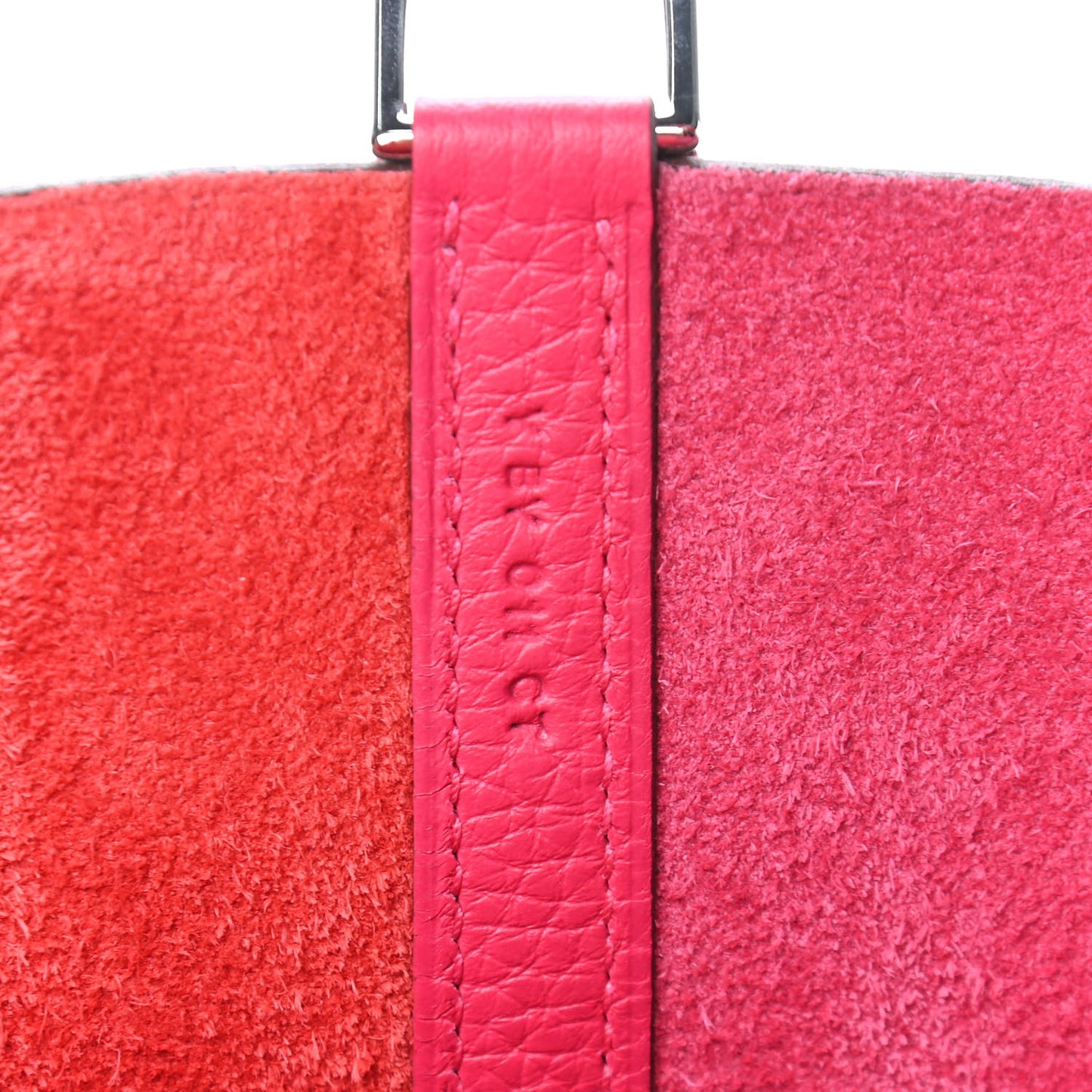 Taurillon Clemence Tri-Color Picotin Lock 18 PM Rose Extreme Rose Mexico Rouge De Coeur