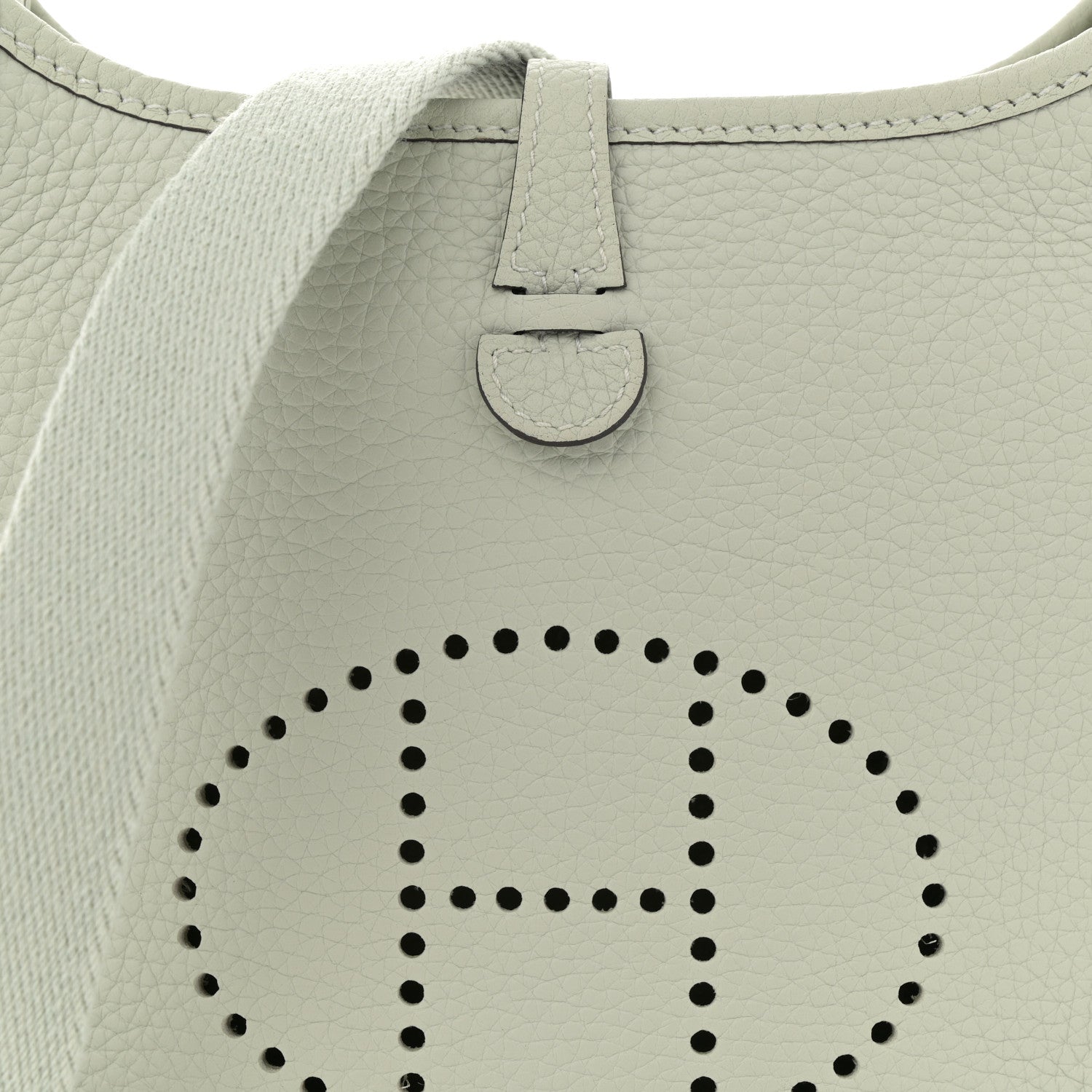 Hermes Taurillon Clemence Evelyne TPM Gris Neve 8 of 10