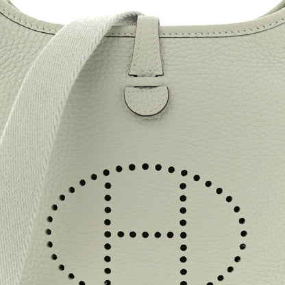 Hermes Taurillon Clemence Evelyne TPM Gris Neve 8 of 10