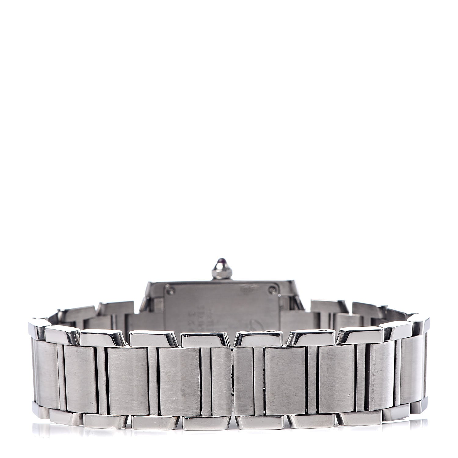Cartier Stainless Steel 20mm Tank Francaise Quartz Watch Raspberry 4 of 8
