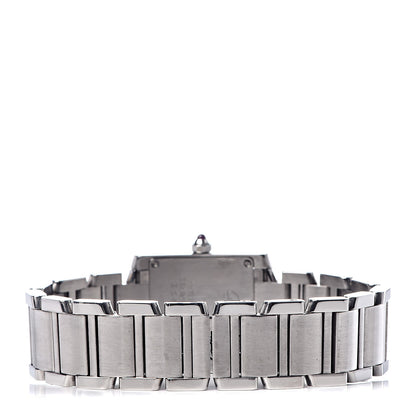 Cartier Stainless Steel 20mm Tank Francaise Quartz Watch Raspberry 4 of 8