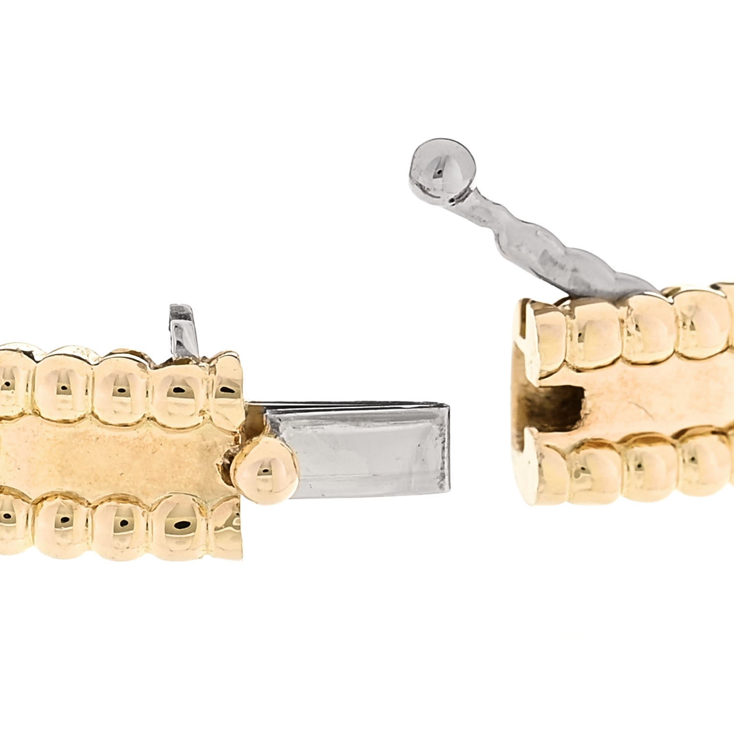 Van Cleef & Arpels 18K Yellow Gold Diamond Perlee Sweet Clovers Bracelet S 4 of 4