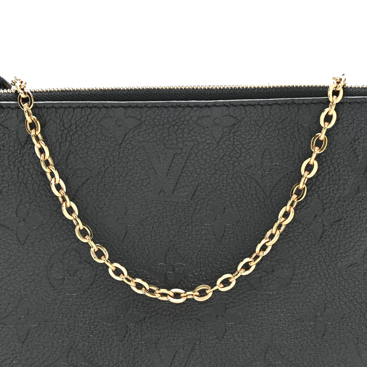 Empreinte Double Zip Pochette Black