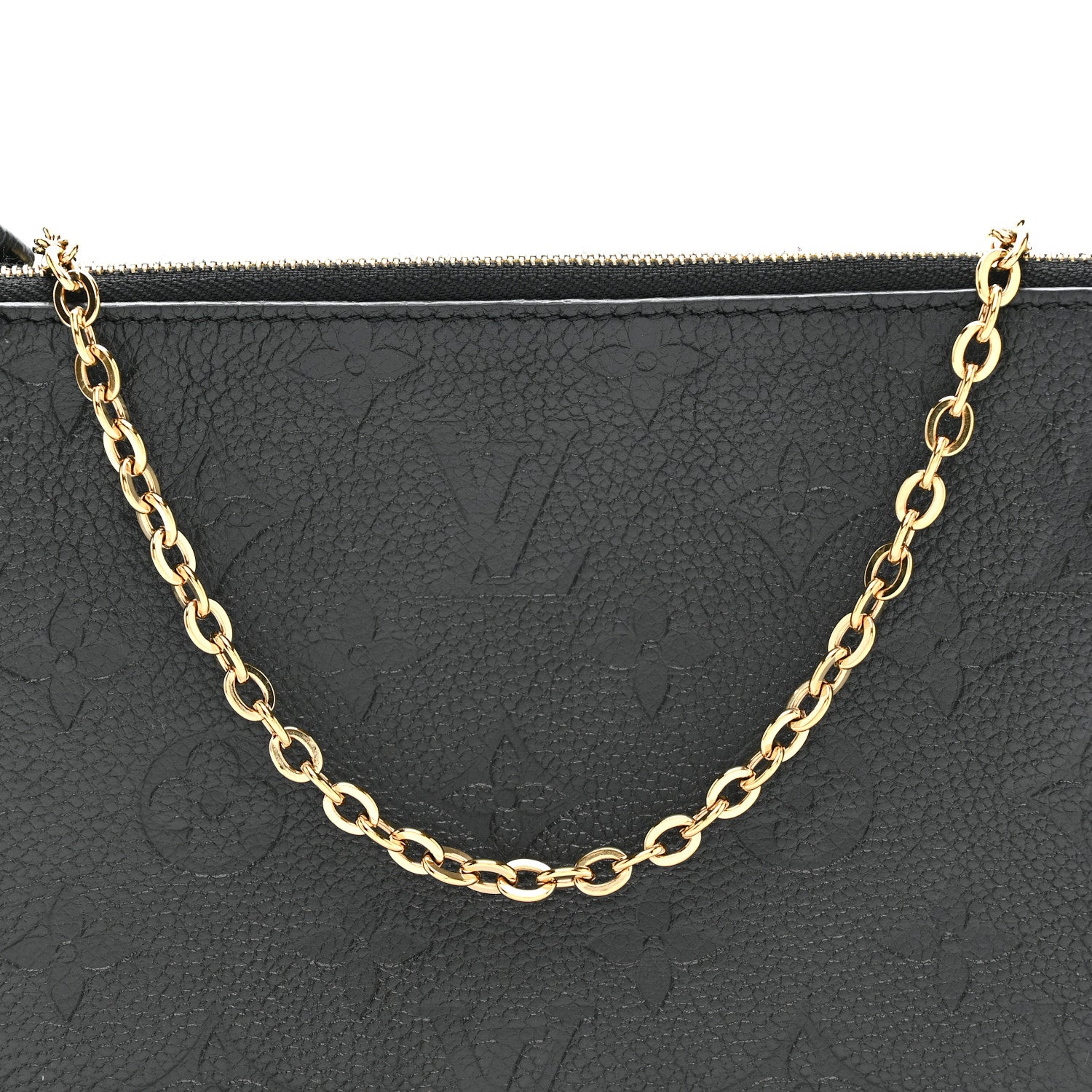 Louis Vuitton Empreinte Double Zip Pochette Black 8 of 13