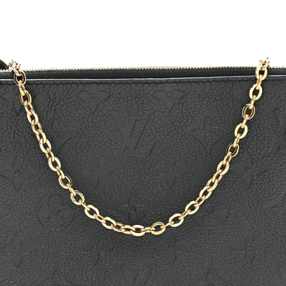 Louis Vuitton Empreinte Double Zip Pochette Black 8 of 13