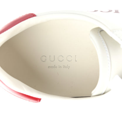 Gucci Calfskin Orgasmique Sneakers 37 Bianco Hibiscus Red 7 of 9