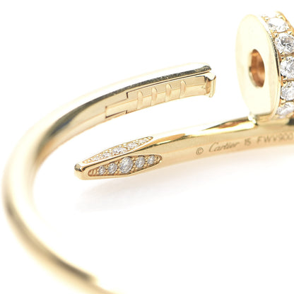 Cartier 18K Yellow Gold Diamond Juste Un Clou Bracelet 15 5 of 7