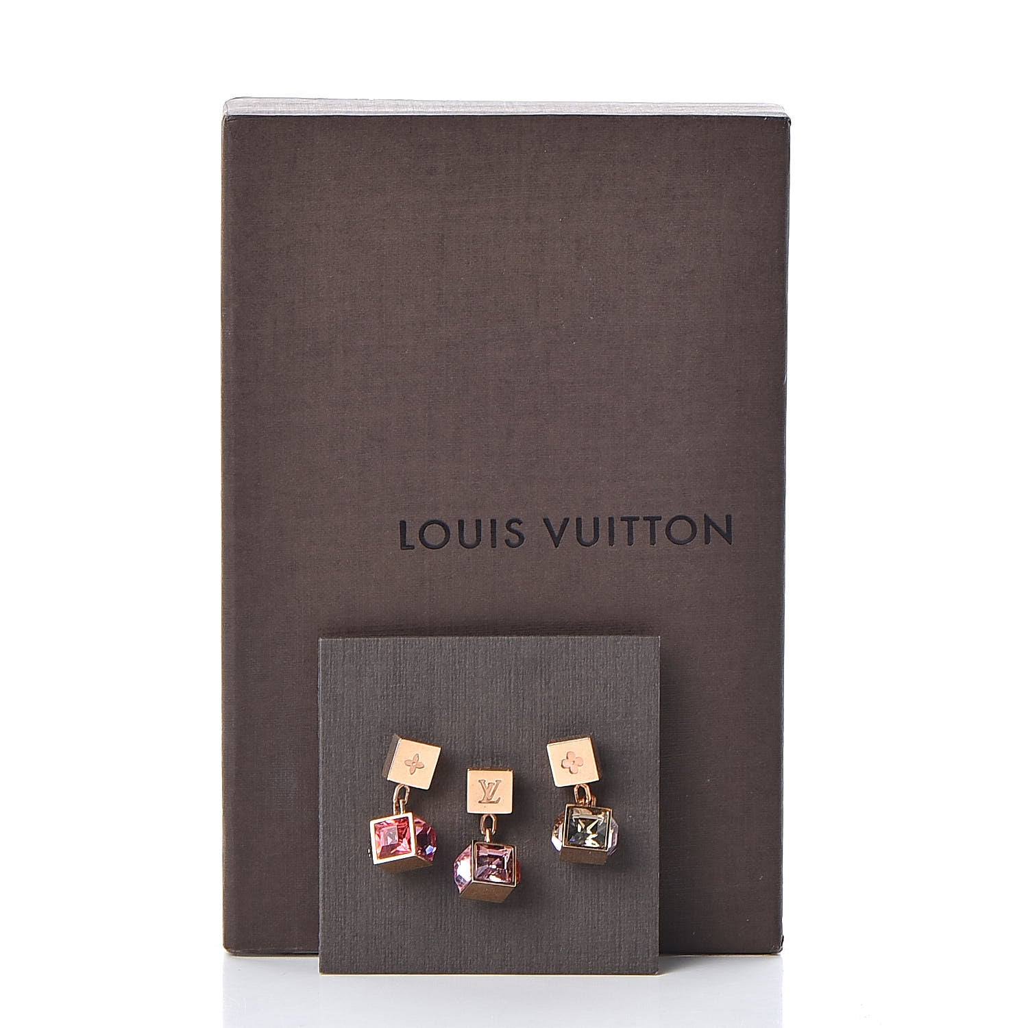 Louis Vuitton Swarovski Gamble Earring Set Gold Multicolor 6 of 6