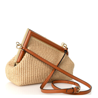 Fendi Paglia Chicco Diriso Nappa Small Fendi First Alchemy Brandy 2 of 9