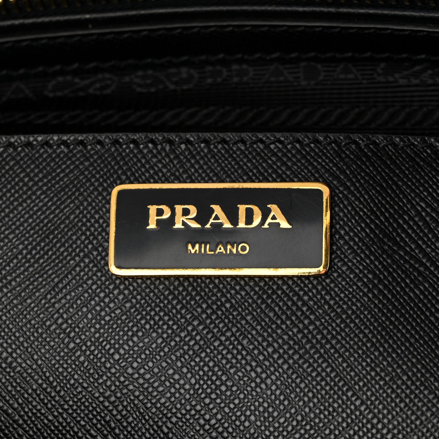 Prada Saffiano Medium Galleria Double Zip Tote Black 6 of 12