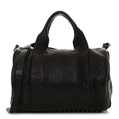 Alexander Wang Pebbled Lambskin Rocco Black Antique Brass Hardware 1 of 15