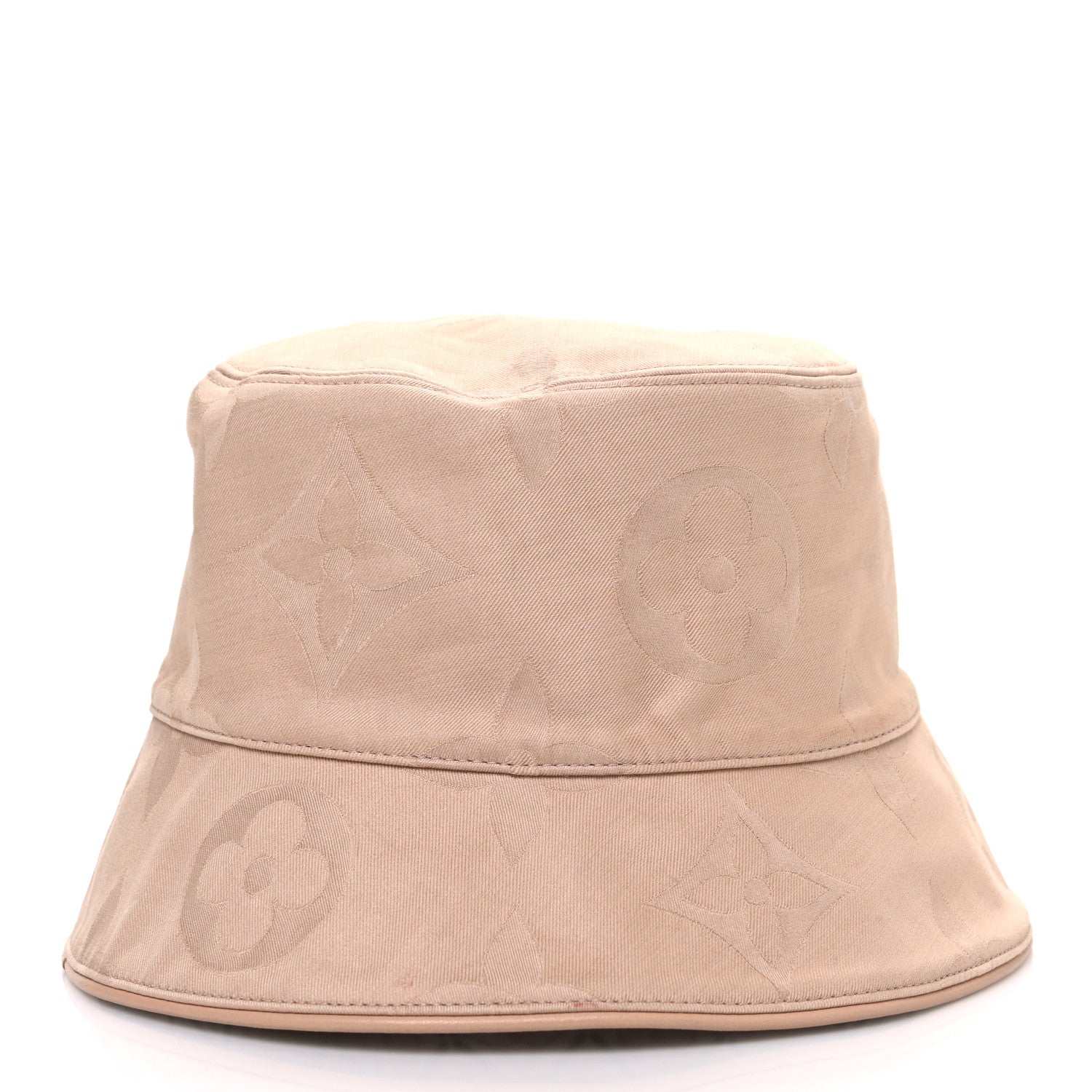 Louis Vuitton Cotton Monogram Flower Tile Reversible Bucket Hat Beige 9 of 13