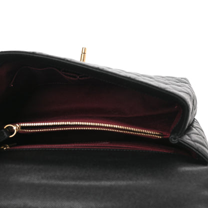 Chanel Caviar Quilted Small Coco Handle Flap Black 5 of 12
