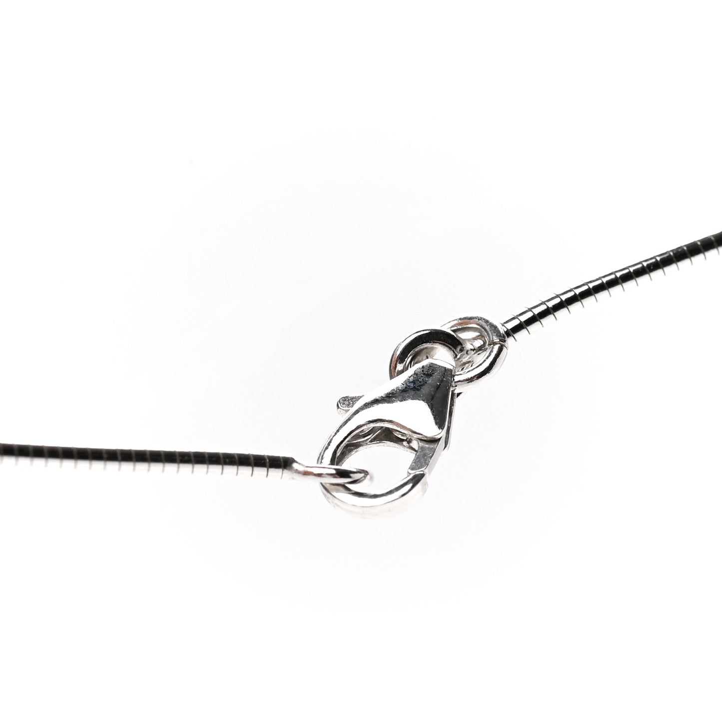 Lacquered Palladium Pop H Pendant Necklace Vert Malachite