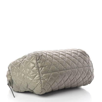Chanel Nylon Quilted Coco Cocoon Bowler Green 4 of 10