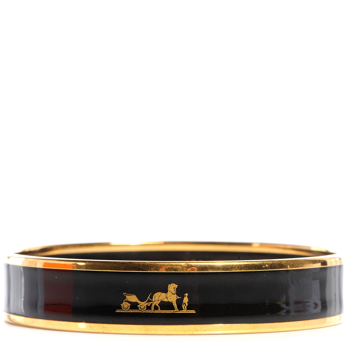 Enamel Printed Caleche Medium Bracelet 70 Black