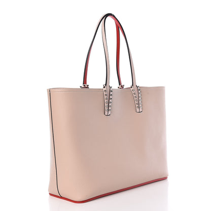 Christian Louboutin Calfskin Spikes East West Cabata Tote Ballerina 4 of 17