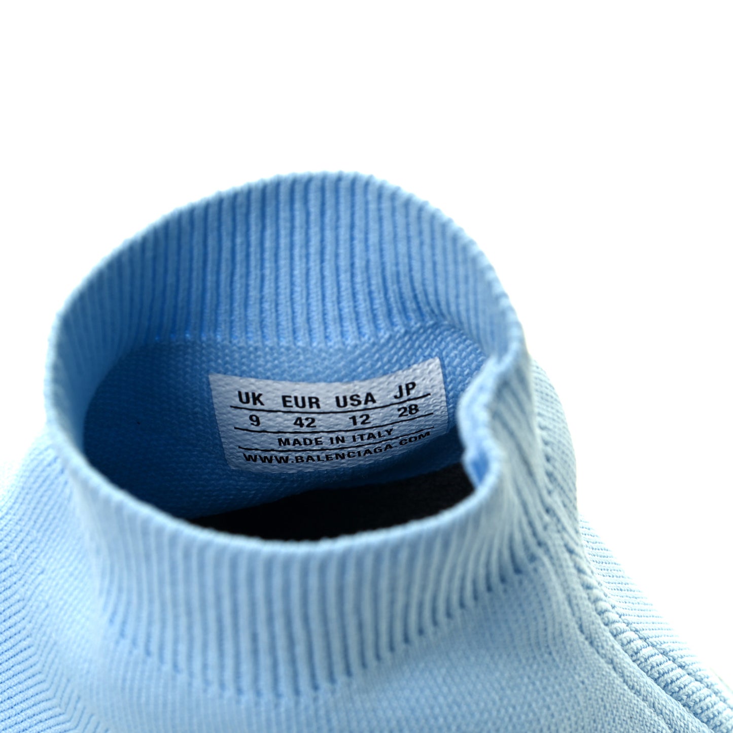 Technical 3D Recycled Knit Bi-Color Womens Speed 2.0 Transparent Sole Sneakers 42 Blue White Transparent Blue