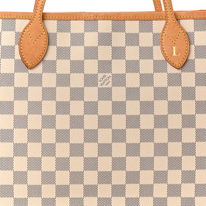 Louis Vuitton Damier Azur Neo Neverfull MM Rose Ballerine 7 of 11