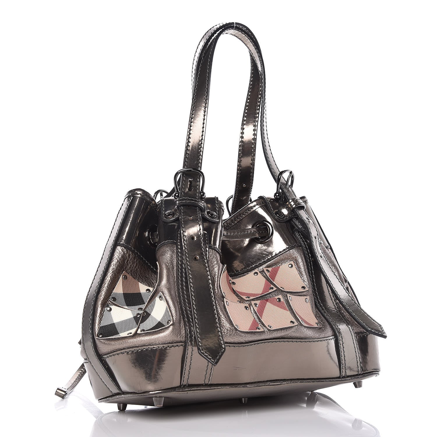 Burberry Prorsum Super Nova Warrior Studded Hobo Metallic 3 of 19