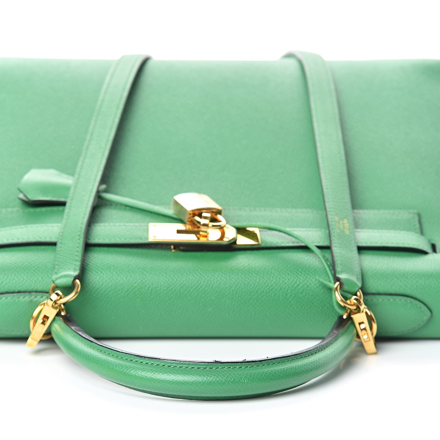 Hermes Epsom Kelly Sellier 32 Bamboo 15 of 34