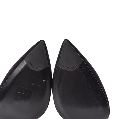Louis Vuitton Rendez Vous Suede Pumps 35 Black 6 of 9