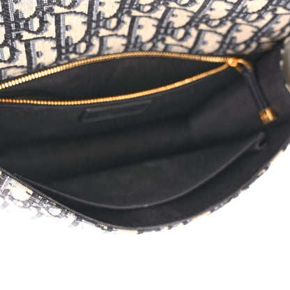 Christian Dior Oblique 30 Montaigne Flap Bag Blue 5 of 9