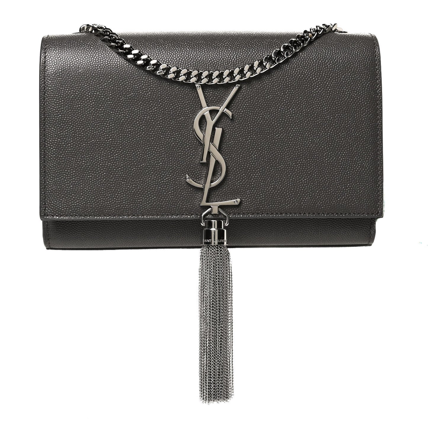 Grain De Poudre Small Classic Monogram Kate Tassel Satchel Earth