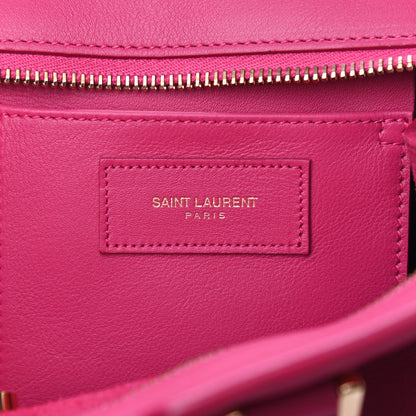 Saint Laurent Calfskin Small Classic Y Cabas Fuchsia 6 of 8