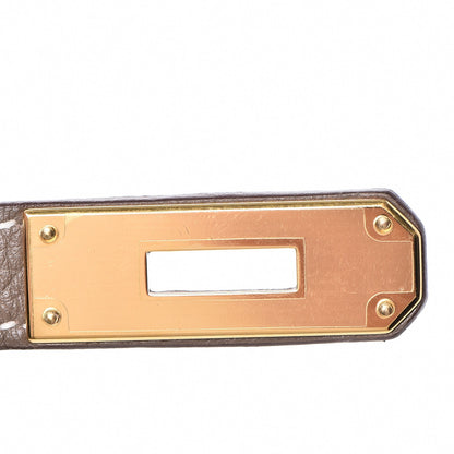 Hermes Taurillon Clemence Kelly Retourne 28 Etoupe 18 of 37
