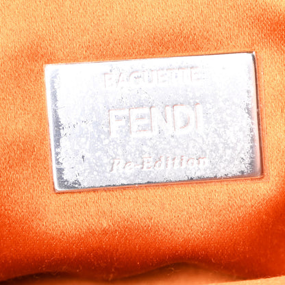 Fendi Rolling Stone Vitello Seta Bead Embroidered Re-Edition Baguette Spring Turquoise 6 of 10