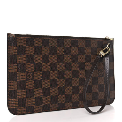 Louis Vuitton Damier Ebene Neverfull MM GM Pochette 3 of 9