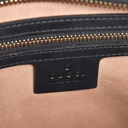 Gucci Guccissima Small Zippered Bucket Tote Black 7 of 8