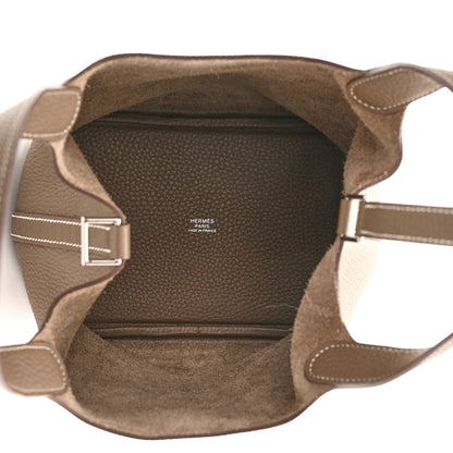 Hermes Taurillon Clemence Picotin Lock 18 PM Etoupe 4 of 11