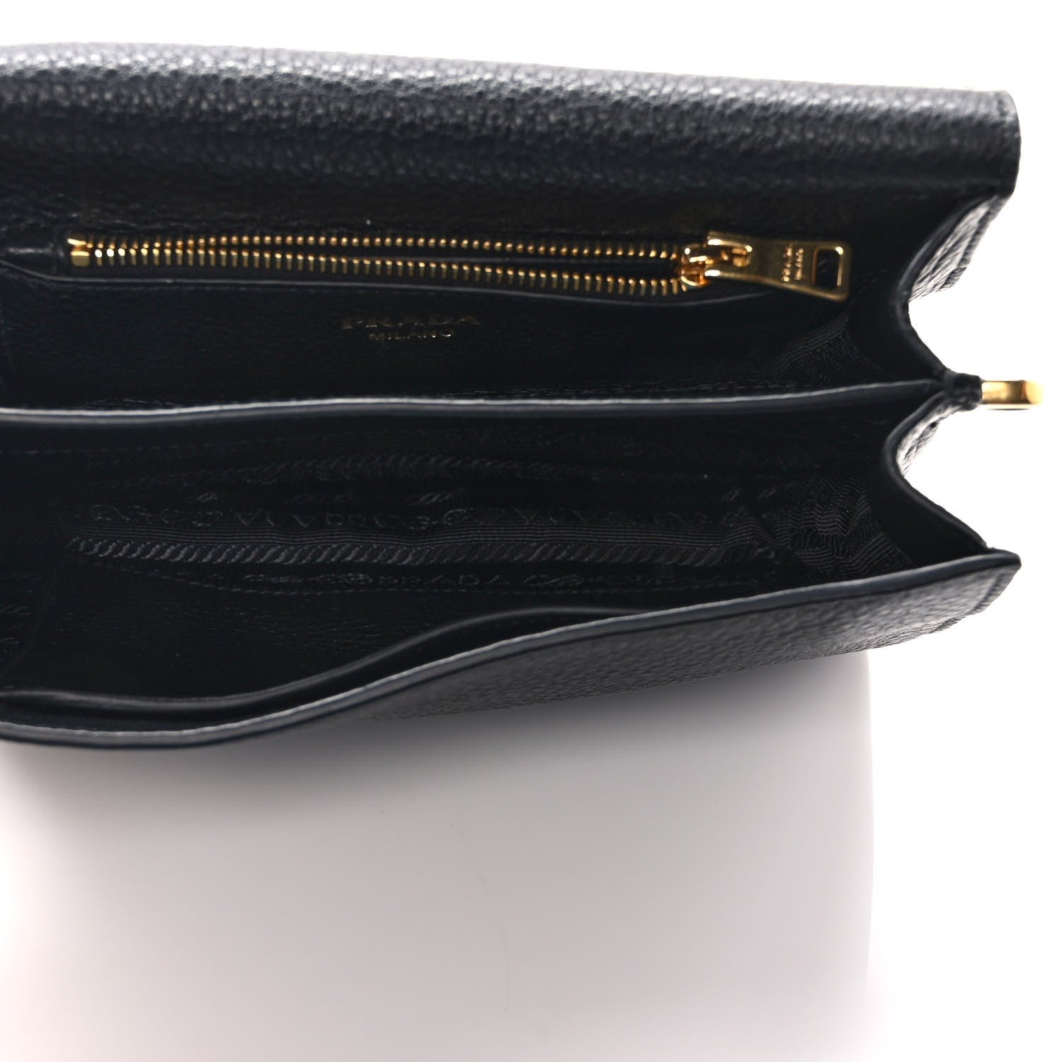 Prada Vitello Daino Flap Crossbody Black 5 of 8