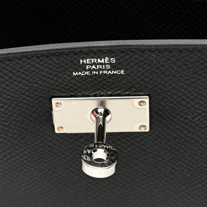 Hermes Epsom Kelly Wallet To Go Black 7 of 11