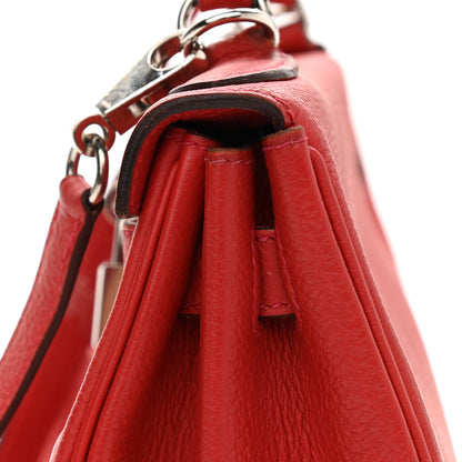 Hermes Taurillon Clemence Kelly Retourne 28 Rouge Casaque 21 of 22