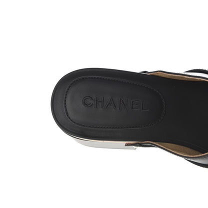 Chanel Calfskin CC Turn Lock Clogs 41 Black 8 of 9