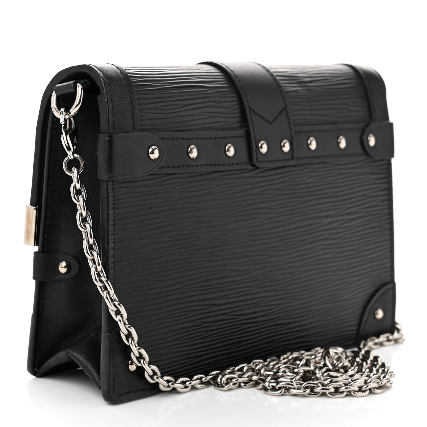 Epi Trunk Chain Wallet Black