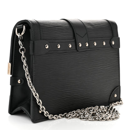 Louis Vuitton Epi Trunk Chain Wallet Black 3 of 9