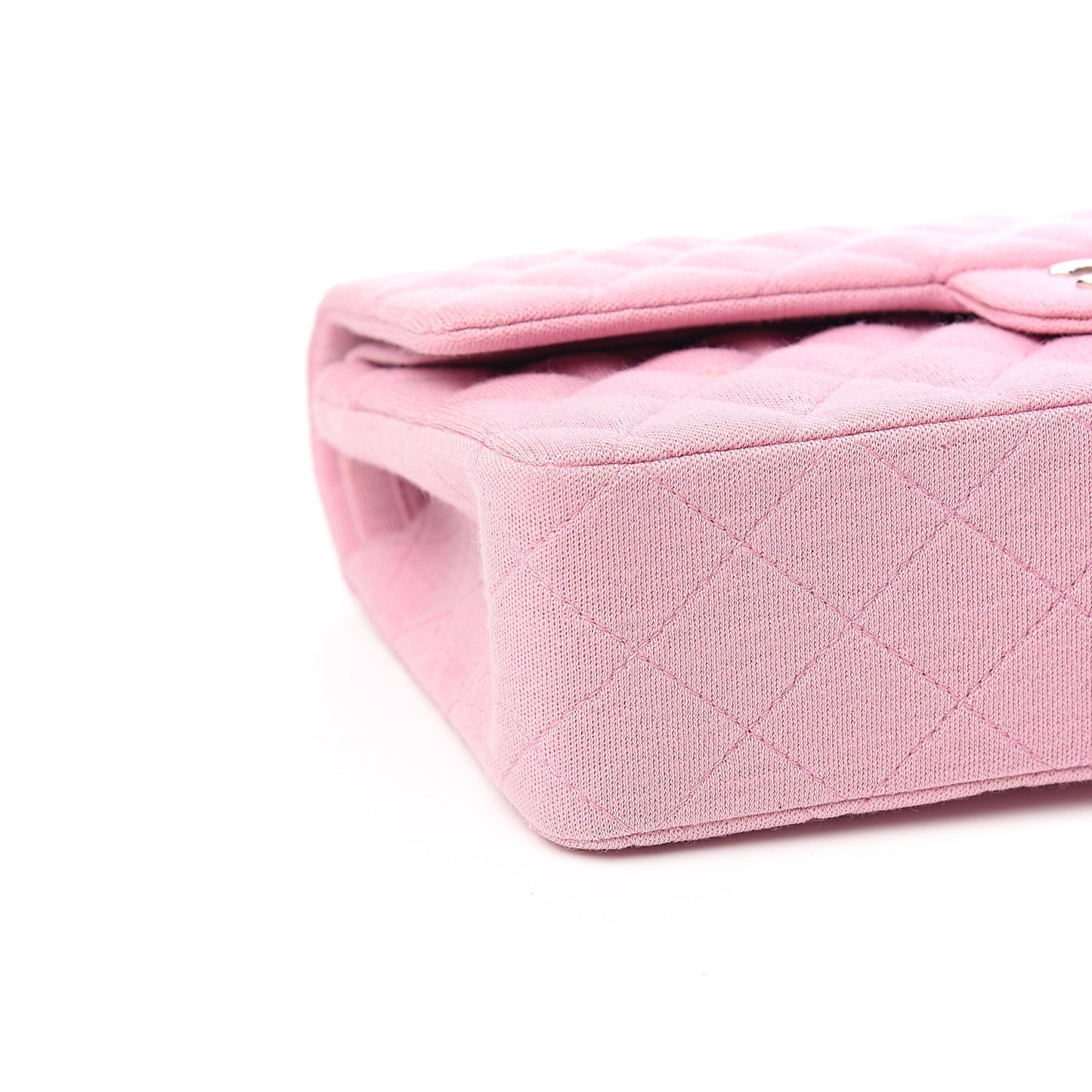 Jersey Quilted Small Double Flap Pink