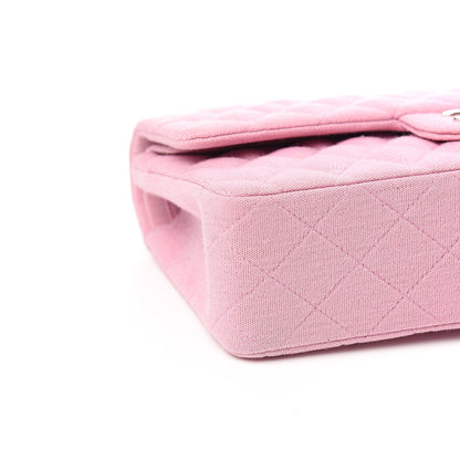 Chanel Jersey Quilted Small Double Flap Pink 8 of 13